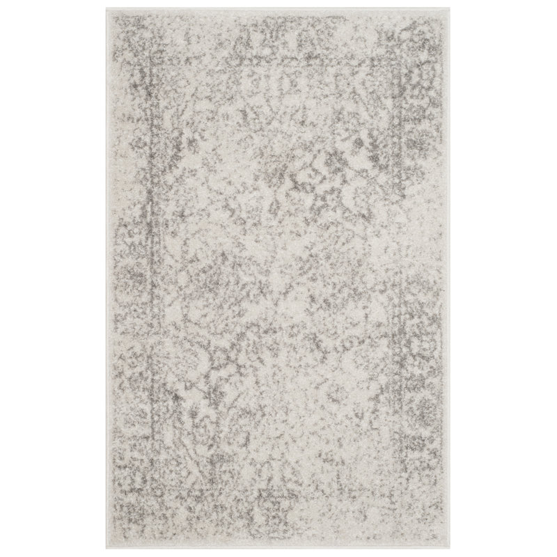 Aiken Ivory/Silver Area Rug & Reviews Birch Lane
